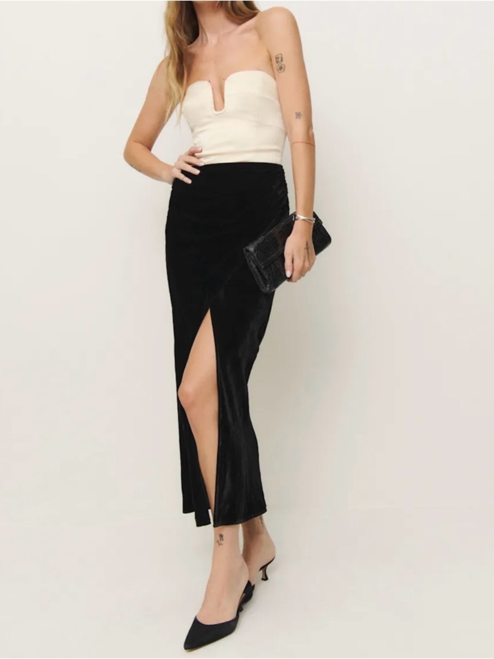 REFORMATION Minara Velvet Dress | Size 8 | NWT